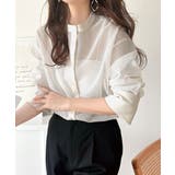 大人の抜け感。メッシュバンドカラーオーバーサイズシャツ(長袖) | Classical Elf | 詳細画像8