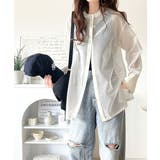 大人の抜け感。メッシュバンドカラーオーバーサイズシャツ(長袖) | Classical Elf | 詳細画像9