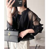 大人の抜け感。メッシュバンドカラーオーバーサイズシャツ(長袖) | Classical Elf | 詳細画像12