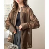 大人の抜け感。メッシュバンドカラーオーバーサイズシャツ(長袖) | Classical Elf | 詳細画像20