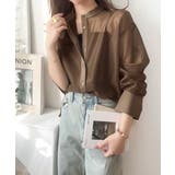 大人の抜け感。メッシュバンドカラーオーバーサイズシャツ(長袖) | Classical Elf | 詳細画像22