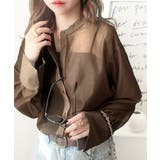 大人の抜け感。メッシュバンドカラーオーバーサイズシャツ(長袖) | Classical Elf | 詳細画像26