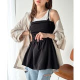 ブラック | 気になるライン、フワッと隠してオトナ可愛さ大爆発！前後2wayバルーンキャミソー… | Classical Elf 