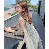 アイボリー | 甘さ控えめ、大人の肌魅せ♪チュールレースオーバーシャツ(長袖) | Classical Elf