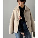 ベーシックアウターを、素材感で大人見えに◎リングシャギーショートコクーンシルエッ… | Classical Elf  | 詳細画像6 