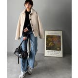 ベーシックアウターを、素材感で大人見えに◎リングシャギーショートコクーンシルエッ… | Classical Elf  | 詳細画像8 