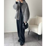 ベーシックアウターを、素材感で大人見えに◎リングシャギーショートコクーンシルエッ… | Classical Elf  | 詳細画像13 