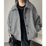 ベーシックアウターを、素材感で大人見えに◎リングシャギーショートコクーンシルエッ… | Classical Elf  | 詳細画像16 