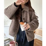 ベーシックアウターを、素材感で大人見えに◎リングシャギーショートコクーンシルエッ… | Classical Elf  | 詳細画像22 