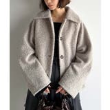 ベーシックアウターを、素材感で大人見えに◎リングシャギーショートコクーンシルエッ… | Classical Elf  | 詳細画像32 