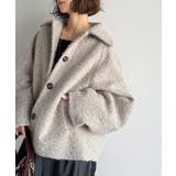 ベーシックアウターを、素材感で大人見えに◎リングシャギーショートコクーンシルエッ… | Classical Elf  | 詳細画像37 