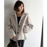 ベーシックアウターを、素材感で大人見えに◎リングシャギーショートコクーンシルエッ… | Classical Elf  | 詳細画像38 