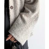 ベーシックアウターを、素材感で大人見えに◎リングシャギーショートコクーンシルエッ… | Classical Elf  | 詳細画像44 