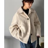 ベーシックアウターを、素材感で大人見えに◎リングシャギーショートコクーンシルエッ… | Classical Elf  | 詳細画像3 