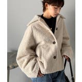 ベーシックアウターを、素材感で大人見えに◎リングシャギーショートコクーンシルエッ… | Classical Elf  | 詳細画像4 