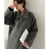 ふわり纏うだけで上品見え。2wayシャギーダブルビックカラージャケットコート | Classical Elf  | 詳細画像7 
