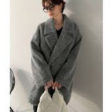 ふわり纏うだけで上品見え。2wayシャギーダブルビックカラージャケットコート | Classical Elf  | 詳細画像8 