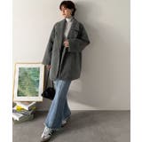 ふわり纏うだけで上品見え。2wayシャギーダブルビックカラージャケットコート | Classical Elf  | 詳細画像9 