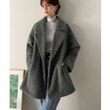 ふわり纏うだけで上品見え。2wayシャギーダブルビックカラージャケットコート | Classical Elf  | 詳細画像10 