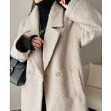 ふわり纏うだけで上品見え。2wayシャギーダブルビックカラージャケットコート | Classical Elf  | 詳細画像13 