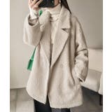 ふわり纏うだけで上品見え。2wayシャギーダブルビックカラージャケットコート | Classical Elf  | 詳細画像16 