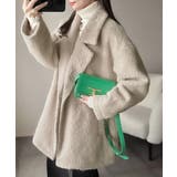 ふわり纏うだけで上品見え。2wayシャギーダブルビックカラージャケットコート | Classical Elf  | 詳細画像17 