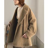 ふわり纏うだけで上品見え。2wayシャギーダブルビックカラージャケットコート | Classical Elf  | 詳細画像21 