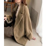 ふわり纏うだけで上品見え。2wayシャギーダブルビックカラージャケットコート | Classical Elf  | 詳細画像23 