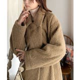 ふわり纏うだけで上品見え。2wayシャギーダブルビックカラージャケットコート | Classical Elf  | 詳細画像24 