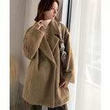 ふわり纏うだけで上品見え。2wayシャギーダブルビックカラージャケットコート | Classical Elf  | 詳細画像26 