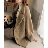 ふわり纏うだけで上品見え。2wayシャギーダブルビックカラージャケットコート（ミ… | Classical Elf  | 詳細画像32 
