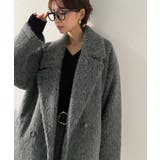 ふわり纏うだけで上品見え。2wayシャギーダブルビックカラージャケットコート | Classical Elf  | 詳細画像1 