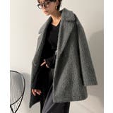 ふわり纏うだけで上品見え。2wayシャギーダブルビックカラージャケットコート | Classical Elf  | 詳細画像3 