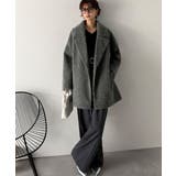 ふわり纏うだけで上品見え。2wayシャギーダブルビックカラージャケットコート | Classical Elf  | 詳細画像4 