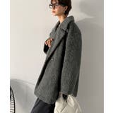 ふわり纏うだけで上品見え。2wayシャギーダブルビックカラージャケットコート | Classical Elf  | 詳細画像5 