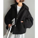 ブラック | モコっとかわいく、冬支度♪ふんわり軽やか×暖かみたっぷり！コクーンシルエットテデ… | Classical Elf 