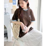 1枚で決まるから、つい手に取りたくなる。鹿の子素材 胸刺繍ルーズポロT（半袖） | Classical Elf  | 詳細画像22 