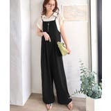 落ち感ワイドでつくる、大人の抜け感。バックリボンサロペットパンツ | Classical Elf | 詳細画像10