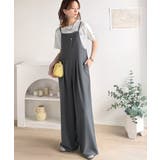 落ち感ワイドでつくる、大人の抜け感。バックリボンサロペットパンツ | Classical Elf | 詳細画像14