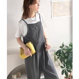 落ち感ワイドでつくる、大人の抜け感。バックリボンサロペットパンツ | Classical Elf | 詳細画像17