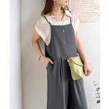 落ち感ワイドでつくる、大人の抜け感。バックリボンサロペットパンツ | Classical Elf | 詳細画像18