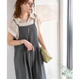 落ち感ワイドでつくる、大人の抜け感。バックリボンサロペットパンツ | Classical Elf | 詳細画像21