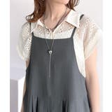 落ち感ワイドでつくる、大人の抜け感。バックリボンサロペットパンツ | Classical Elf | 詳細画像25