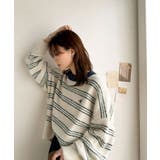 “配色”と“質感”で差をつける。胸刺繍ブークレー素材配色ボーダークルーネックニッ… | Classical Elf | 詳細画像7