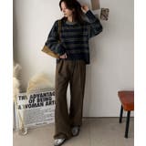 “配色”と“質感”で差をつける。胸刺繍ブークレー素材配色ボーダークルーネックニッ… | Classical Elf | 詳細画像31