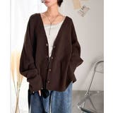 ふんわり包み込む暖かさで、冬の定番に。ゴールドボタン使いオーバーサイズVネックニ… | Classical Elf  | 詳細画像13 