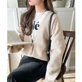 ふんわり包み込む暖かさで、冬の定番に。ゴールドボタン使いオーバーサイズVネックニ… | Classical Elf  | 詳細画像18 