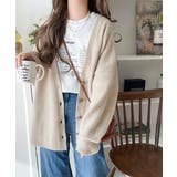 ふんわり包み込む暖かさで、冬の定番に。ゴールドボタン使いオーバーサイズVネックニ… | Classical Elf  | 詳細画像22 