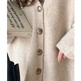 ふんわり包み込む暖かさで、冬の定番に。ゴールドボタン使いオーバーサイズVネックニ… | Classical Elf  | 詳細画像25 