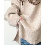 ふんわり包み込む暖かさで、冬の定番に。ゴールドボタン使いオーバーサイズVネックニ… | Classical Elf  | 詳細画像26 